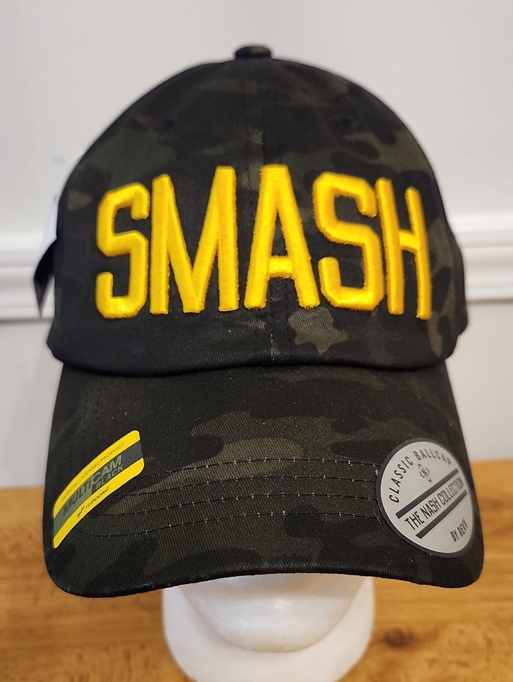 The NASH Collection SMASH Camo Ballcap Nashville TN Strapback Adjustable New NWT